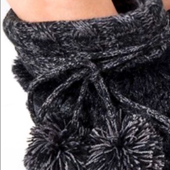 #249 Cozy Winter Ready Knitted Sherpa Lined Slippers - Picture 10 of 17